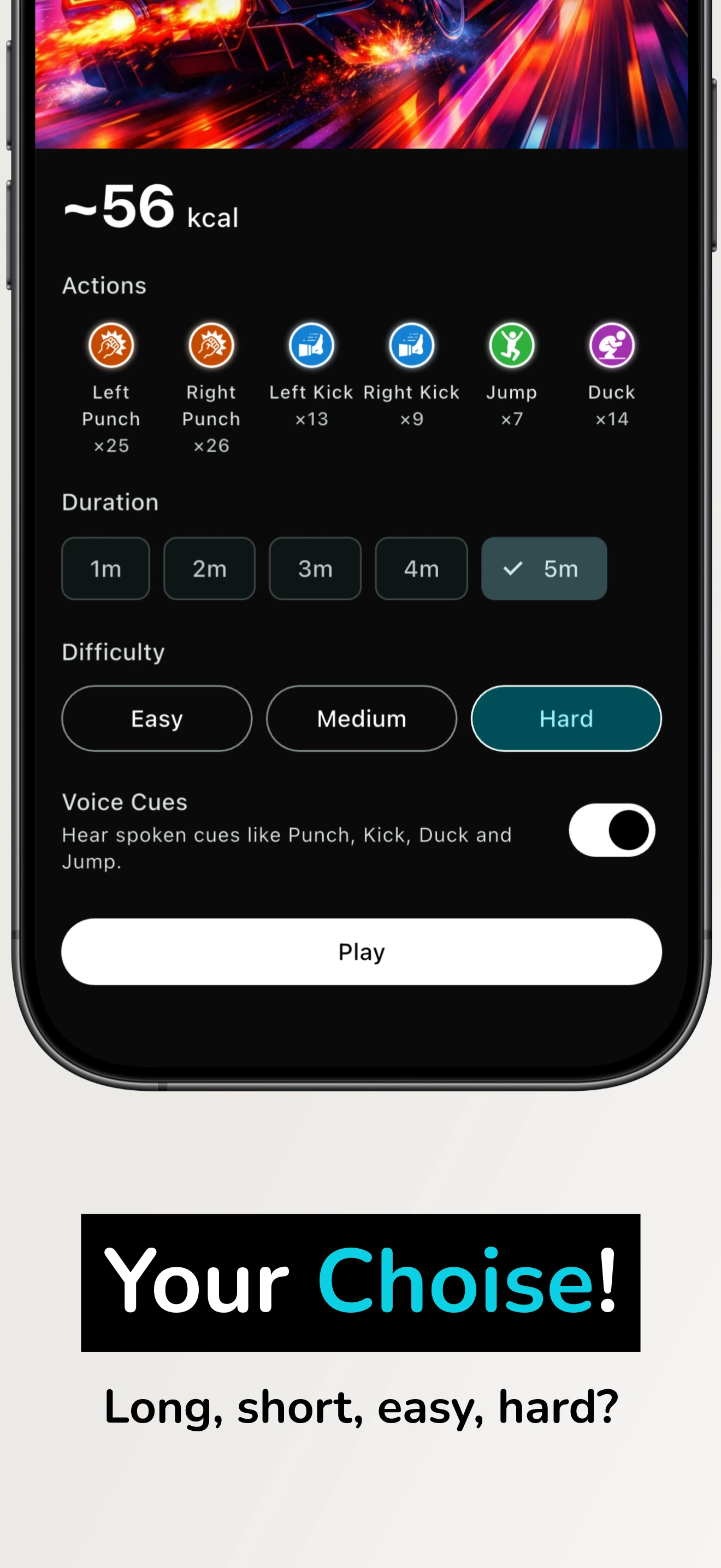 Music Workout with Real Songs